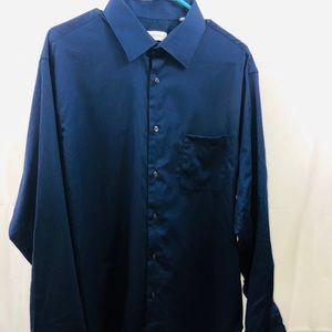 CALVIN KLEIN Men Button Down Shirt Long Sleeves